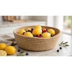 Vanmeya Jute Rope Bowl - Small, Medium, Large -  Set of 3