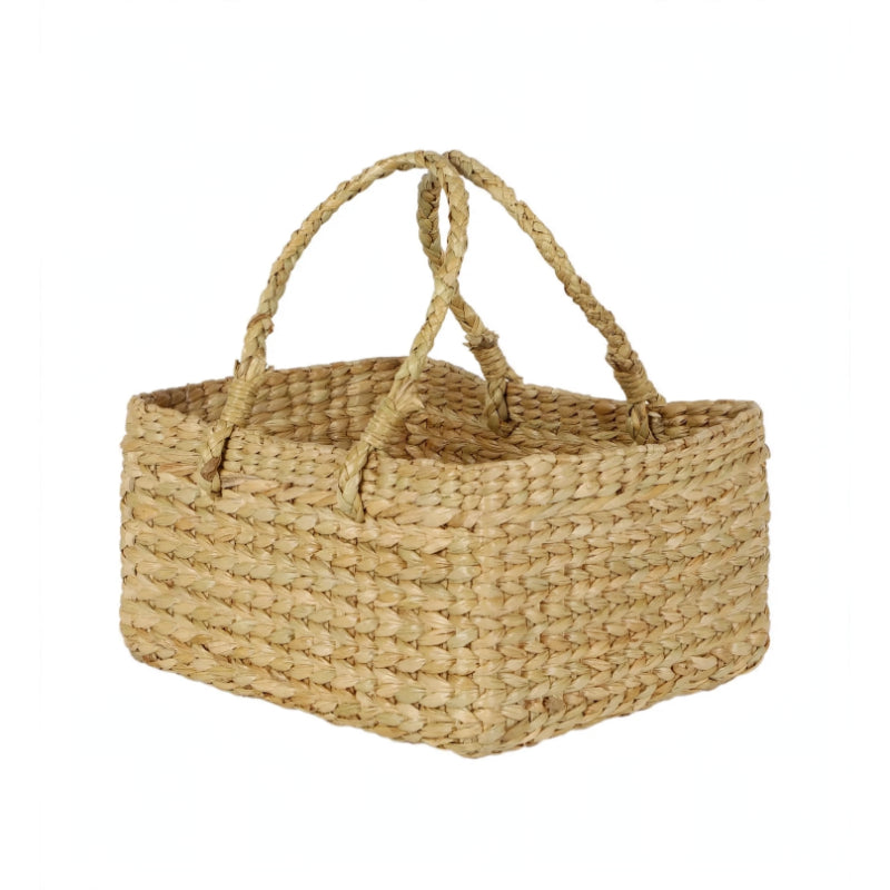 Vanmeya Handwoven Kauna Grass Basket With Handles