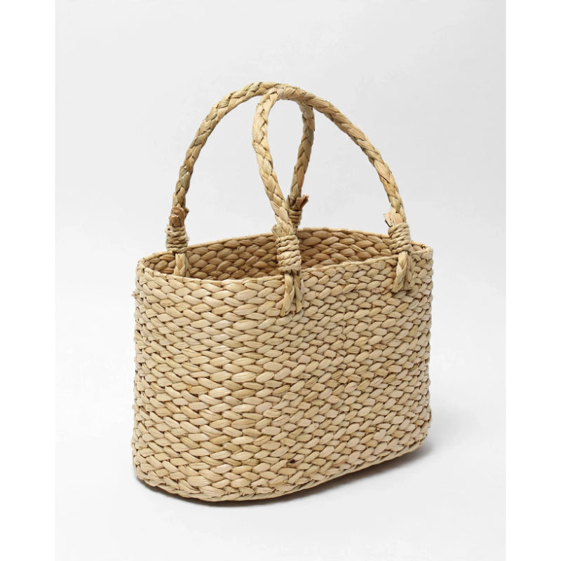 Vanmeya Seagrass Fruit & Gift Basket with Handles - Natural