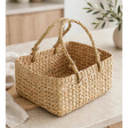Vanmeya Handwoven Kauna Grass Basket With Handles