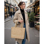 Vanmeya Handwoven Kauna Grass Basket With Handles