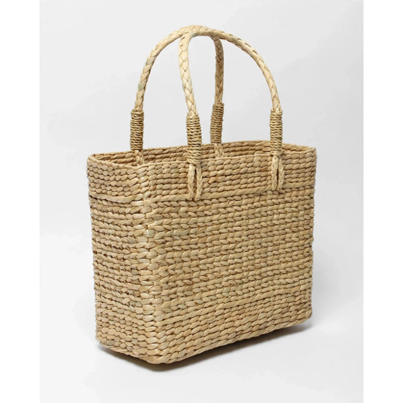 Vanmeya Handwoven Kauna Grass Basket With Handles